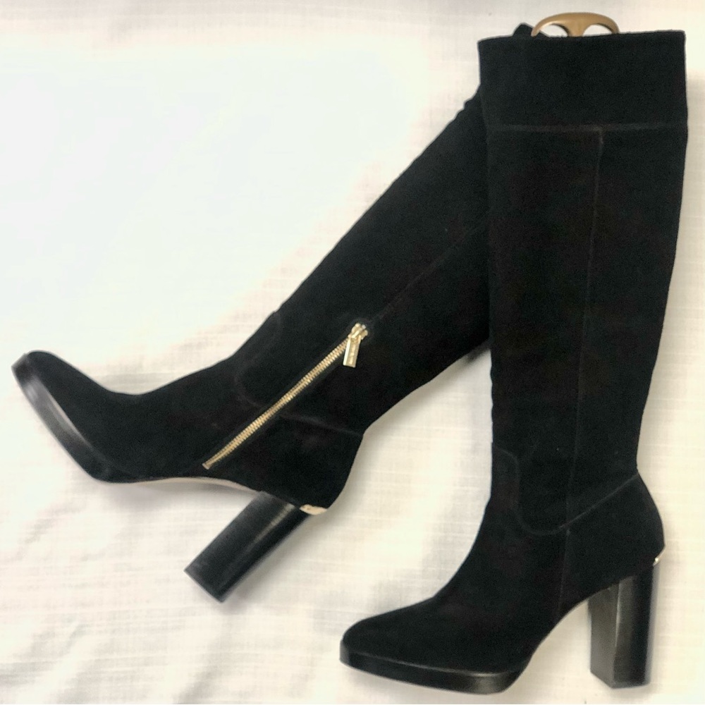 Sexy MICHAEL Michael KORS Regina Suede Platform Knee High Boots MMK 11 - Picture 6 of 16